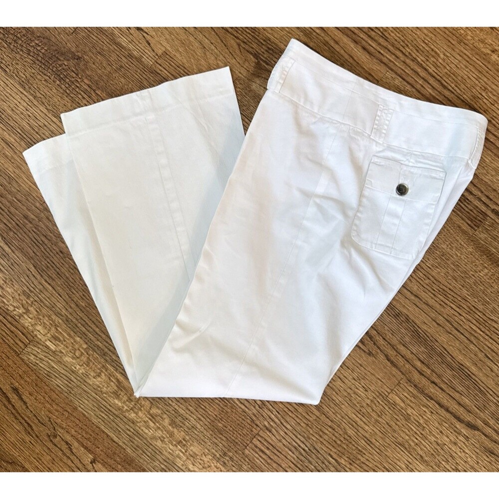 Women’s Banana Republic Jackson Fit Stretch Flare Leg White Dress Pant - Size 6